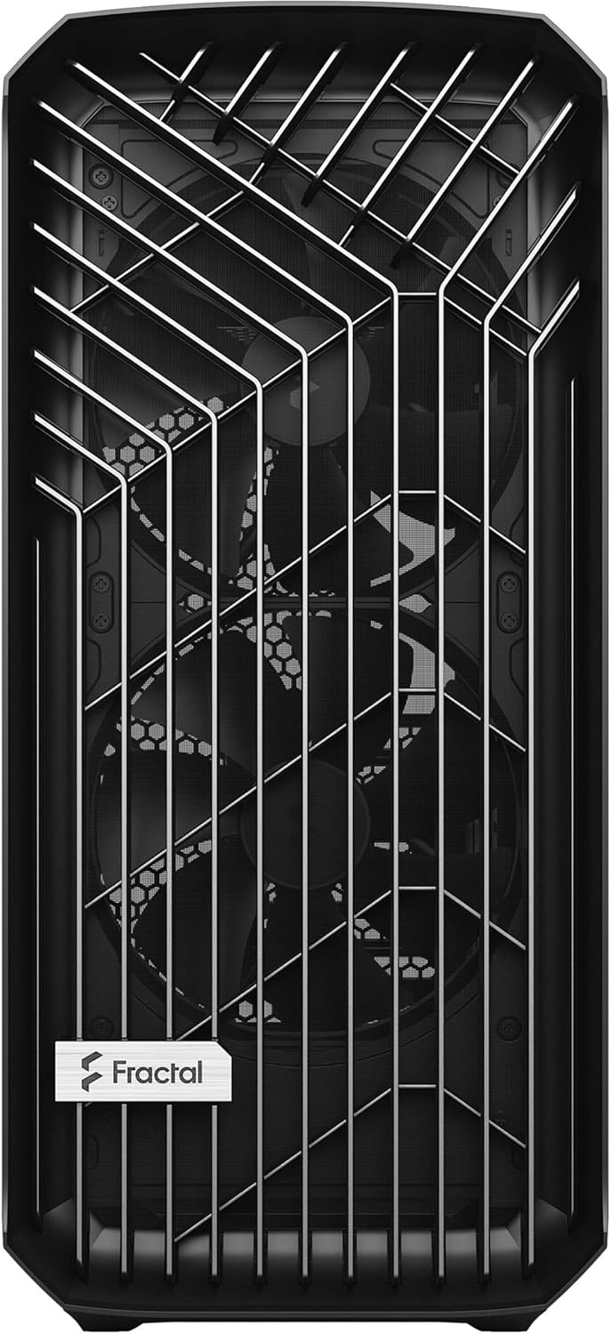 Fractal Design Torrent Black - Solid Side Panel - Open Grille for Maximum air Intake - Two 180mm PWM