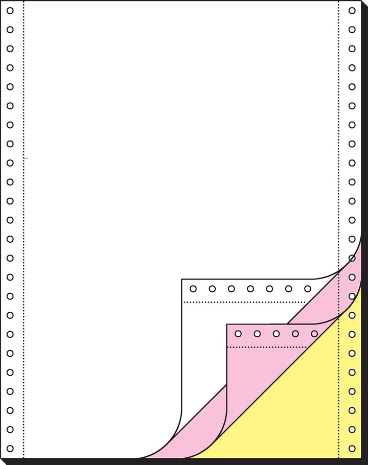 SIGEL 32249 Endlospapier 12 Zoll x 240 mm (A4 hoch), 70/53/57 g, 600 Sätze 3fach