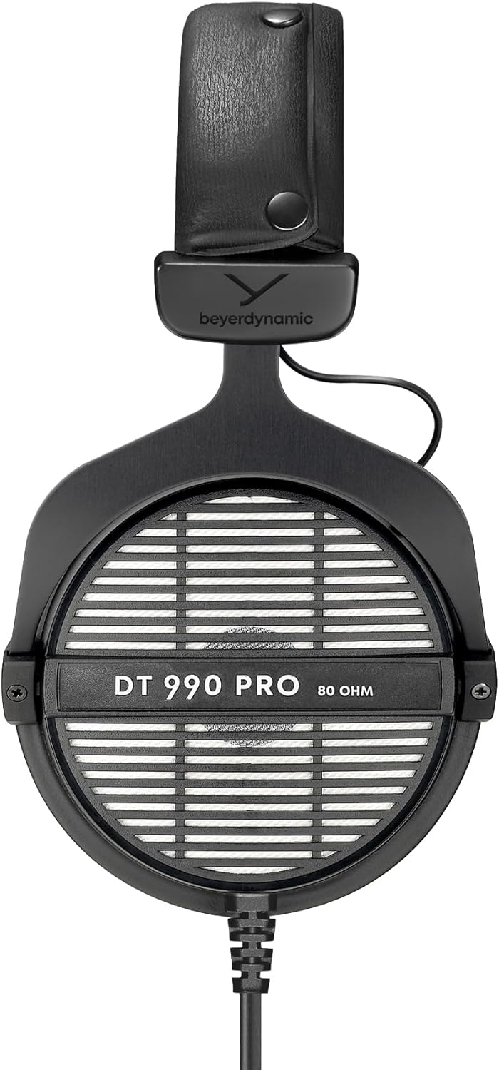 beyerdynamic DT 990 PRO einseitig kabelgebundener Over-Ear-Studiokopfhörer für Mixing, Mastering und