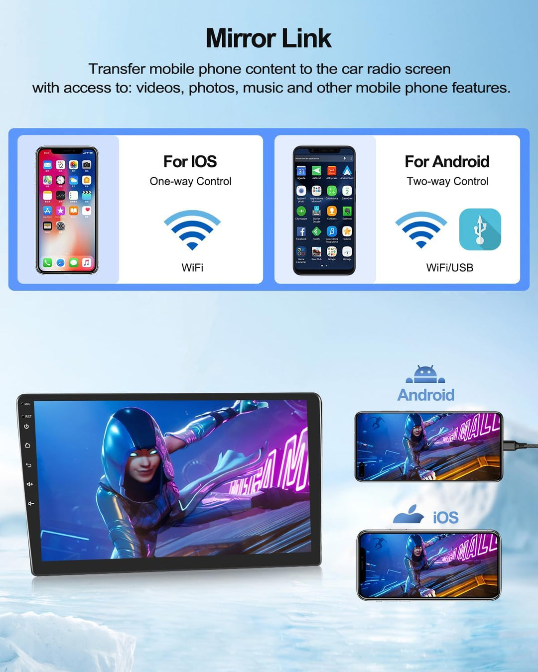 2G+64G CAMECHO Android 13 Autoradio für BMW 1 Serie E81 E82 E87 E88 mit Navi Carplay Android Auto, D