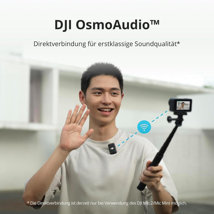 DJI Osmo Action 4 Essential-Combo – 4K/120fps wasserdichte Action-Kamera mit einem 1/1,3-Zoll-Sensor