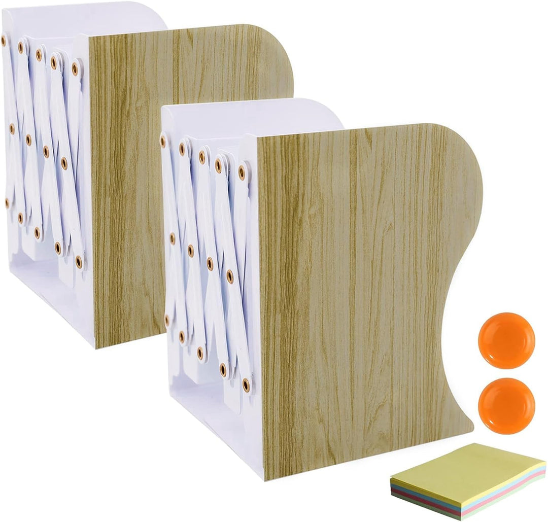 DIFIT Buchstütze, Buchstützen, Buchstütze Metall, 2 Stück Bücherhalter, Verstellbare Buchstütze, Büc