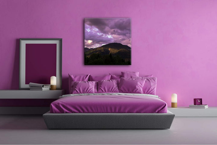 deyoli Voraralberg in Österreich Format: 60x60 als Leinwandbild, Motiv fertig gerahmt auf Echtholzra