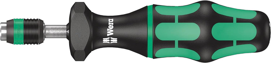 Wera 7430 Kraftform einstellbare Drehmomentschraubendreher mit Rapidaptor Schnellwechselfutter, 1/4