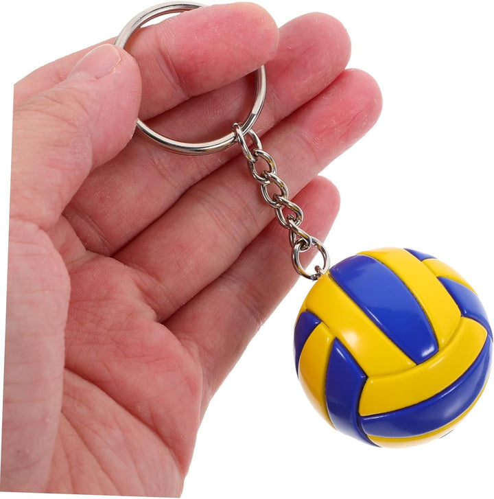 CLISPEED 15 Pcs Volleyball Schlüsselanhänger Übung Zubehör Rucksack Zubehör Volleyball Schlüsselanhä