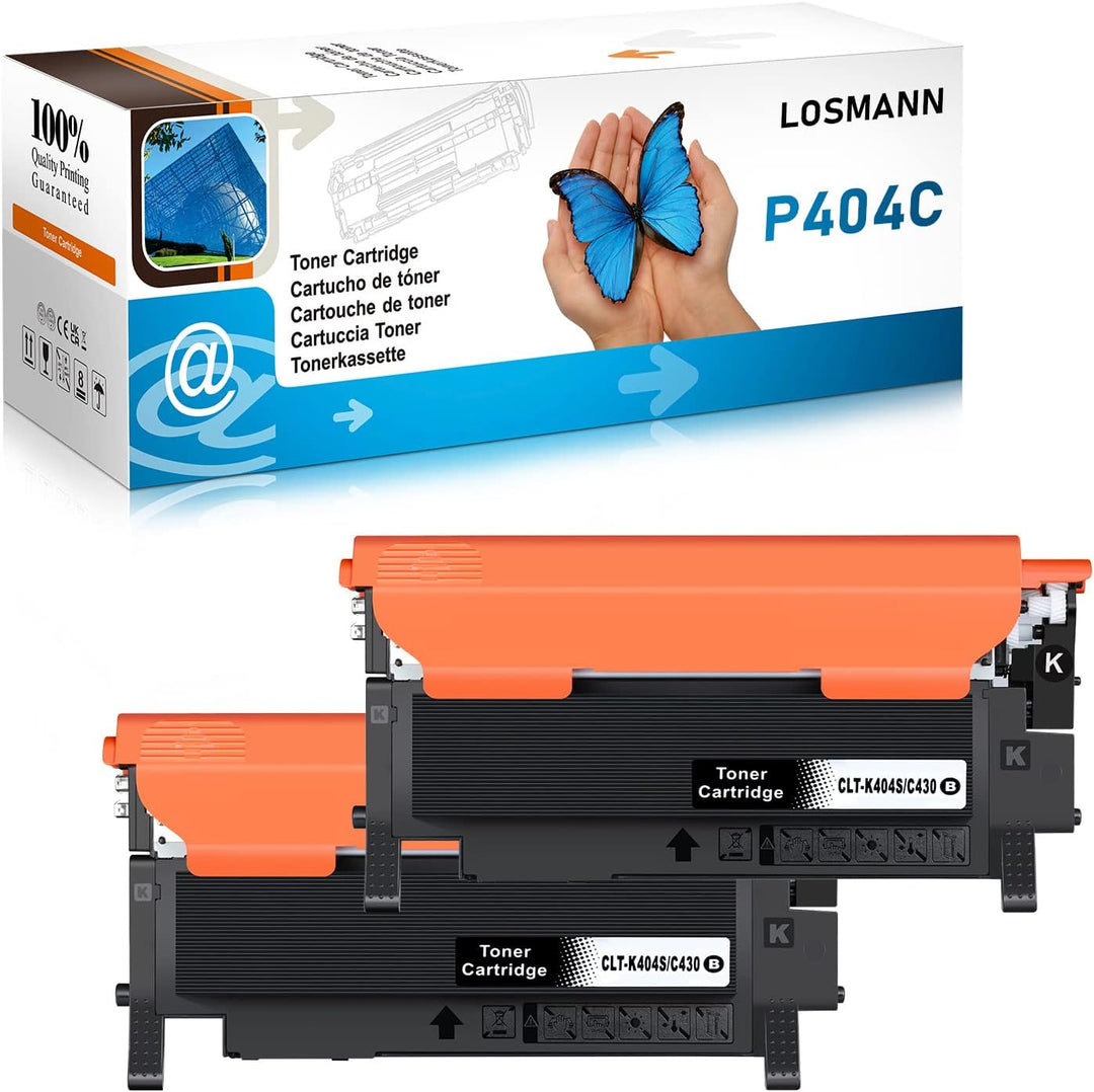 LOSMANN Toner Kompatibel für Samsung P404 CLT-P404C für Samsung 404S CLT-K404S CLT-C404S CLT-M404S C
