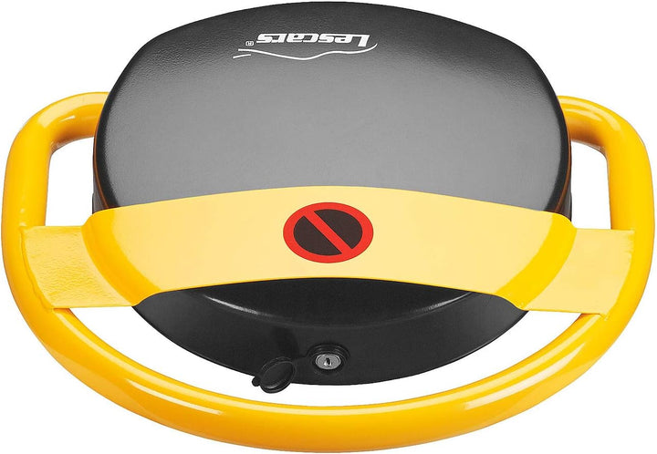 Lescars Parkplatzwächter: Automatische Parkplatzsperre mit Akku & Fernbedienung (Parkplatzabsperrung