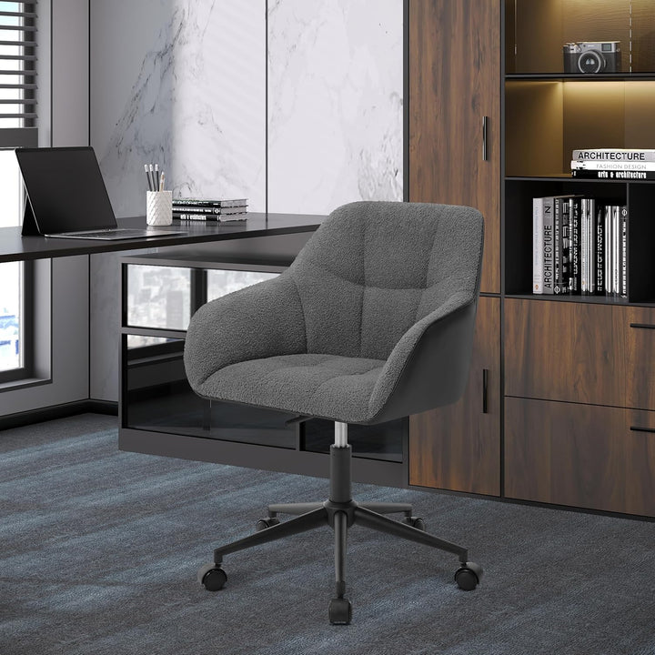 WOLTU Homeoffice Stuhl, Schreibtischstuhl, Drehstuhl, Schminkstuhl, höhenverstellbar, 150 kg belastb