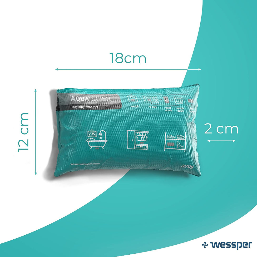 Wessper Luftentfeuchter Kissen für Innenraum, Entfeuchter Beutel Wiederverwendbar aus Silica Trocken