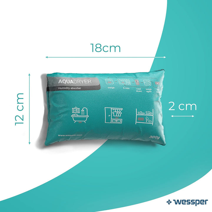 Wessper Luftentfeuchter Kissen für Innenraum, Entfeuchter Beutel Wiederverwendbar aus Silica Trocken