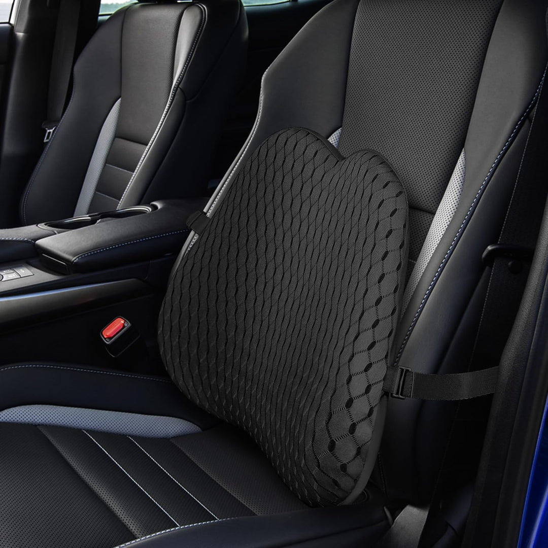 Livtribe Rückenkissen,Memory Foam Lendenkissen Auto,Ergonomisches Lendenwirbelstützkissen für Bürost