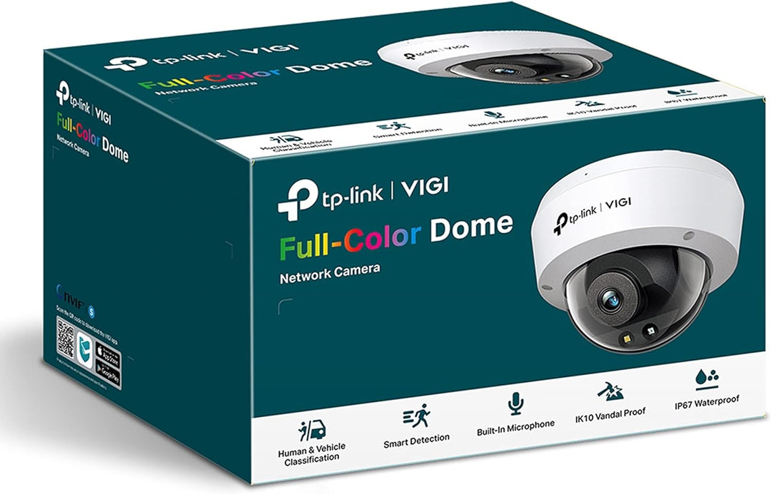 TP-Link VIGI C230 2,8 mm Objektiv Smart Sicherheitskamera | 3 MP HD Vollfarb-Dome-Netzwerkkamera | i