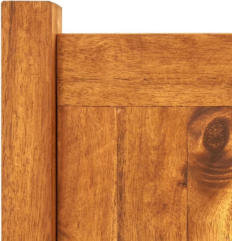 WIFESE Garten-Hochbeet Akazienholz 50x25x25 cm Hochbeete fĂŒr Garten Pflanzenbett KrĂ€uterbett GemĂŒseb