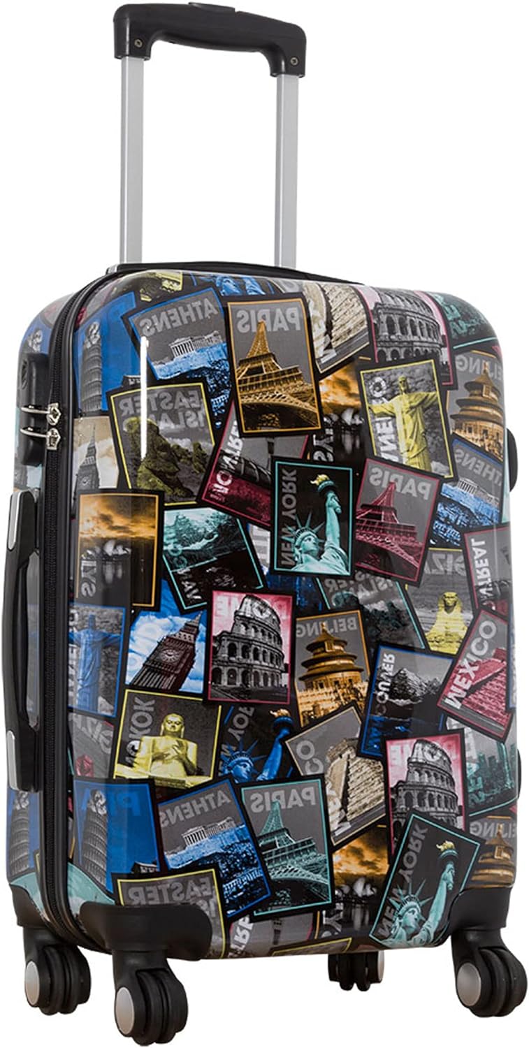 Bowatex Bordgepäck Reisetrolley Koffer mit Neu Alle Bilder Städte Motivkoffer