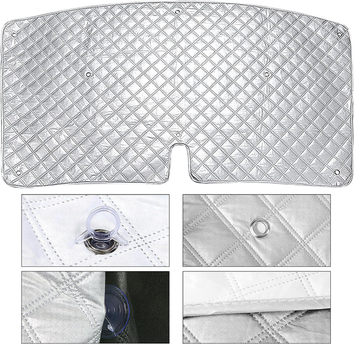 Sonnenschutz Auto Frontscheibe, Technology Thermomatte Kompatibel mit FIAT Ducato Citroën Jumper 200