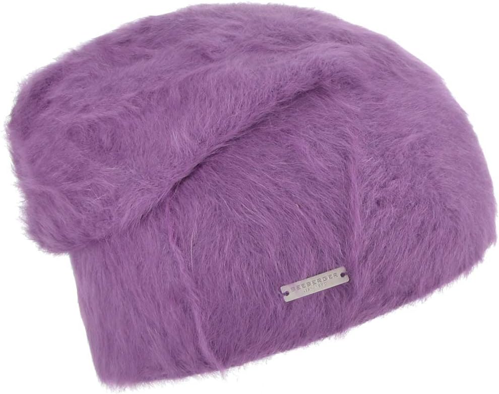 Seeberger Angora Beanie Angoramütze Wintermütze Oversize Mütze Damenmütze Wintermütze Beanie Long Be