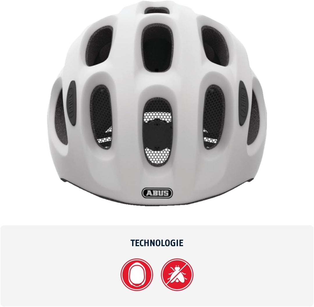 ABUS Kinderhelm Youn-I MIPS - Fahrradhelm mit Licht, Reflektoren und Aufprallschutz (MIPS) - für Mäd