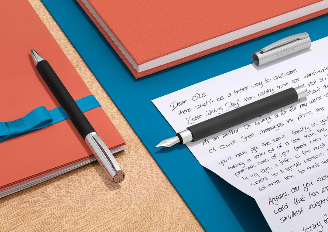 Faber-Castell 148142 - Füllfederhalter AMBITION Edelharz, Feder: EF, inklusive Geschenkverpackung, S