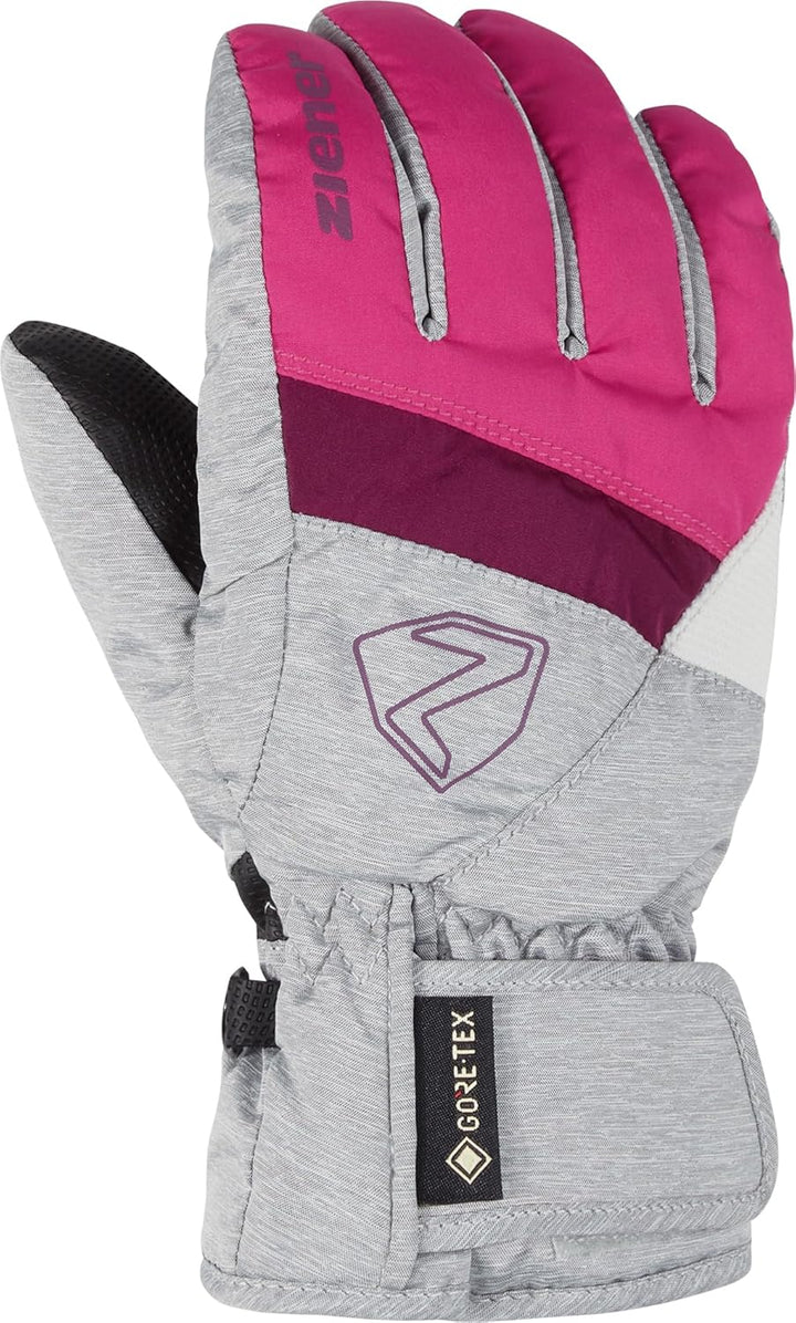 Ziener Kinder Leif GTX Junior Ski-Handschuhe/Wintersport | Wasserdicht, Atmungsaktiv pop pink.light