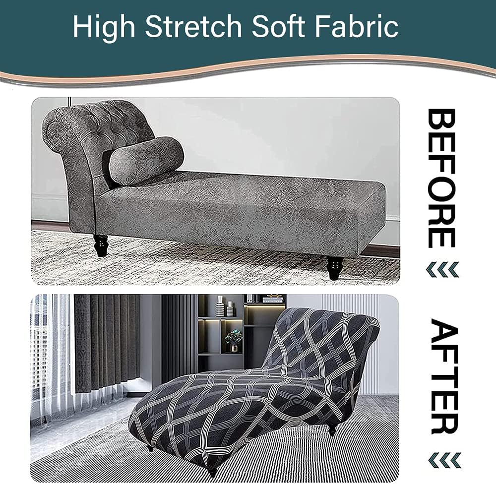 CHNSHOME Chaiselongues Schonbezüge für Wohnzimmer Chaiselongue Abdeckung Stretch Liegesessel Schonbe