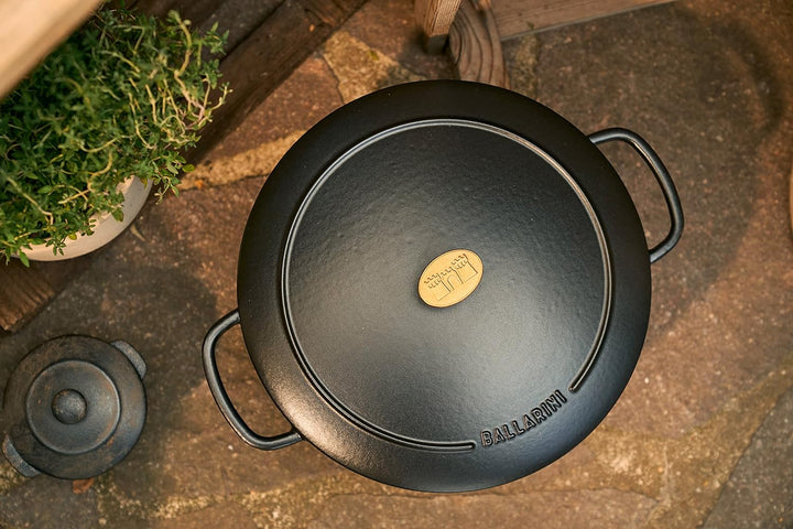 BALLARINI Bellamonte Auflaufform, Bräter, Dutch Oven, Emailliertes Gusseisen, Rund, 22 cm, 3,0 L, Sc
