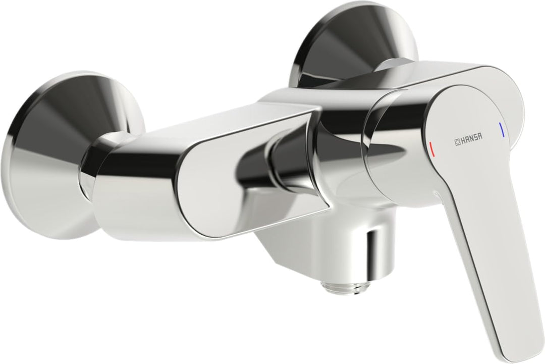 Hansa 51450193 Badewanne Armatur/Brause Mischbatterie für Wandaufbau HANSAPINTO | THERMO COOL - Funk
