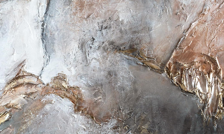 YS-Art XXL Abstrakt Acryl Gemälde auf Leinwand mit Rahmen Gelassenheit handgemalte Wandbilder Wohnzi
