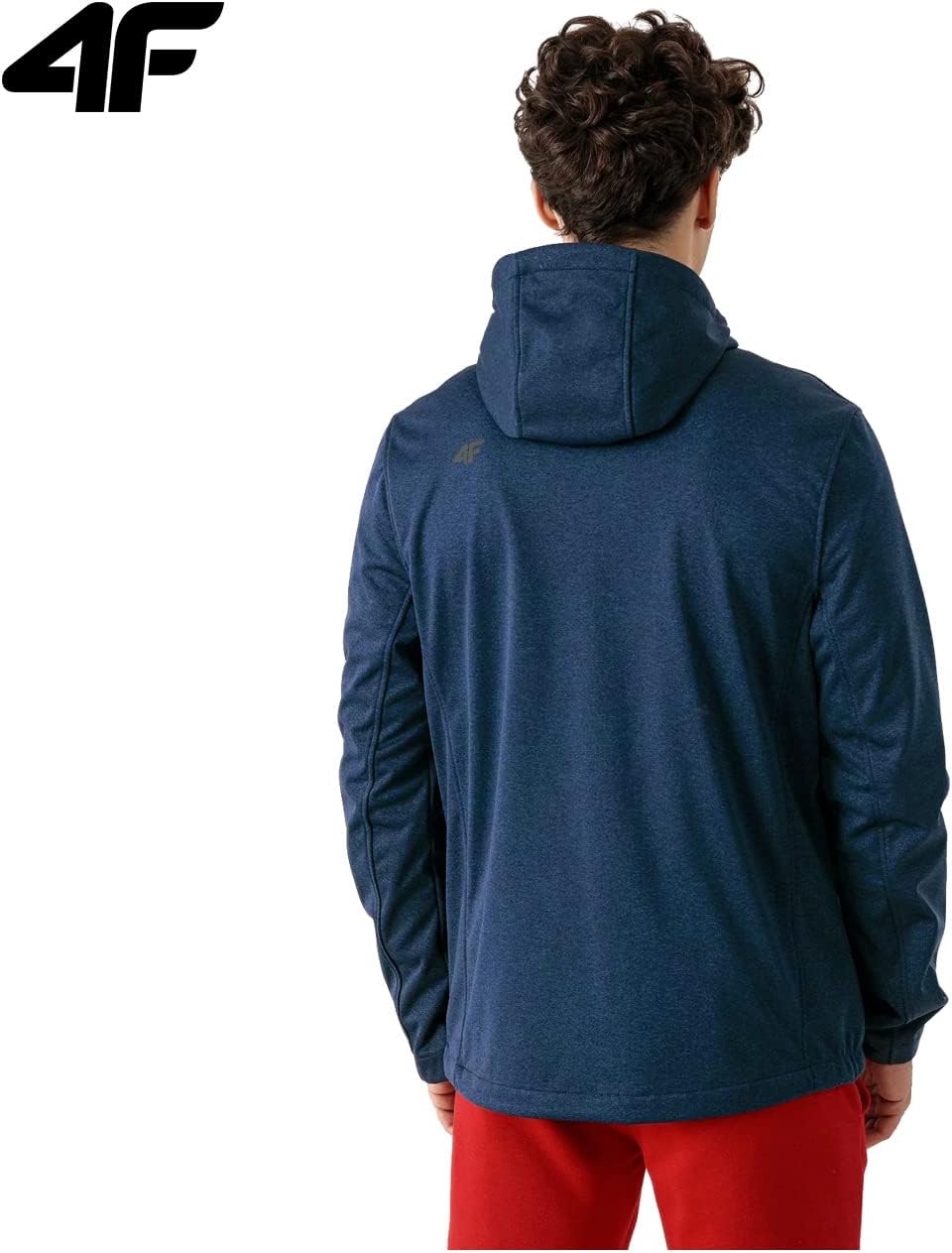 4F Herren H4Z22-sfm350 Softshell Jacket, Dark Blue Melange, Small