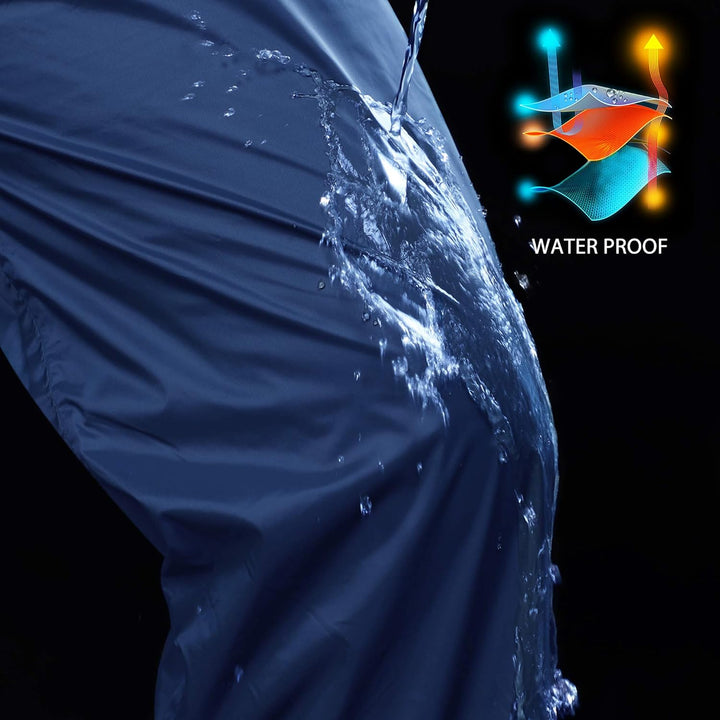 33,000ft wasserdichte Regenhose für Herren Leichte Regenhose Winddichte Outdoorhose zum Wandern Camp