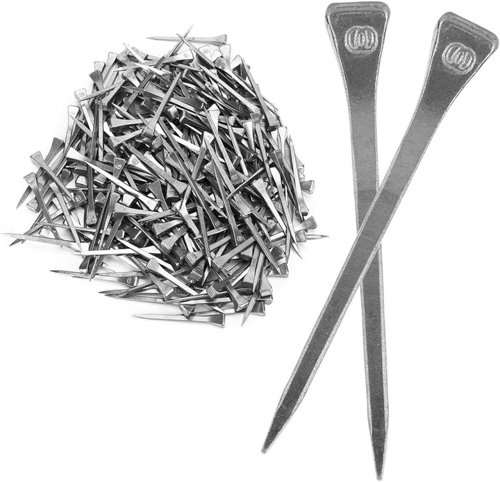 Cikonielf 250Pcs Hufeisen Nägel Stahl Huf Peg Hufeisen Zubehör Fest Hufeisen Nägel Pferd Werkzeug Zu