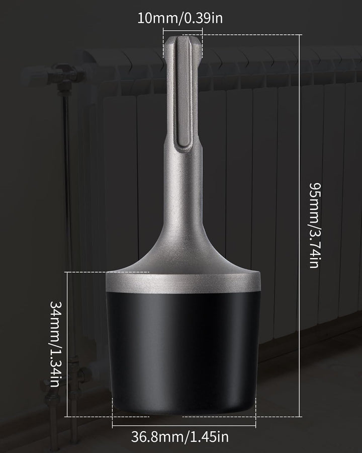 FIRECORE Angetriebener Gummihammer, Gummi-Werkzeug Hammer mit SDS PLUS-Griff. Ideal für Heizkörper,R