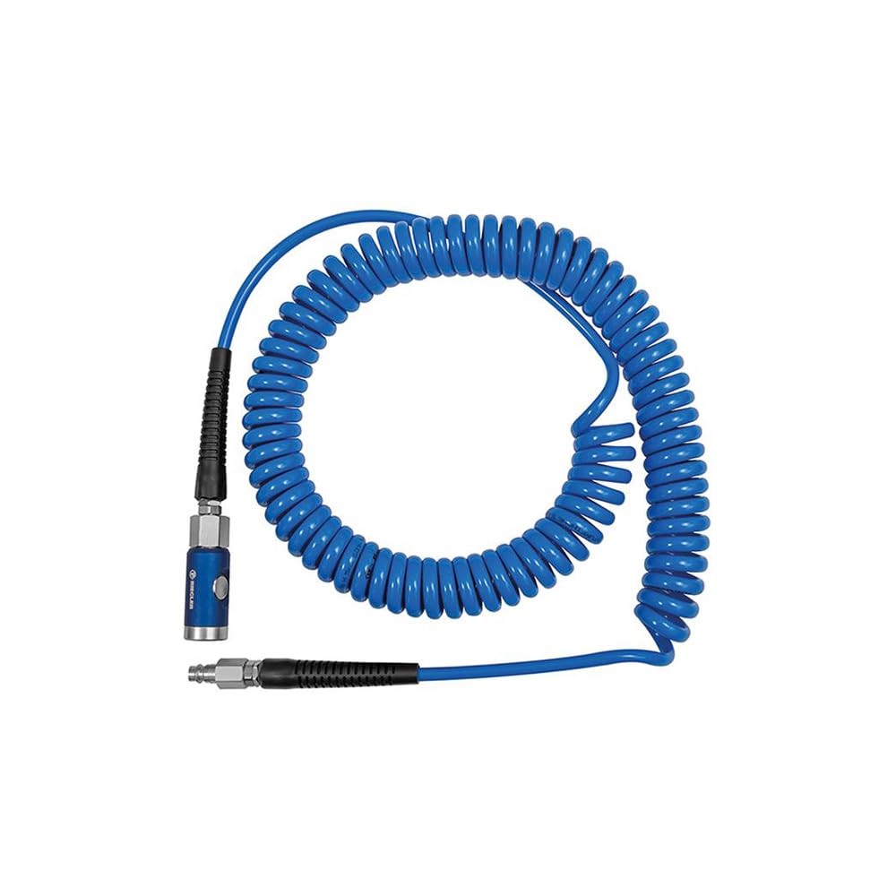 RIEGLER 158191-SP10600PUDSK Spiralschl.-Druckknopf-Sicherheitskuppl.-Set, PU, ø 10x6,5, 6,0 m, 1Stk