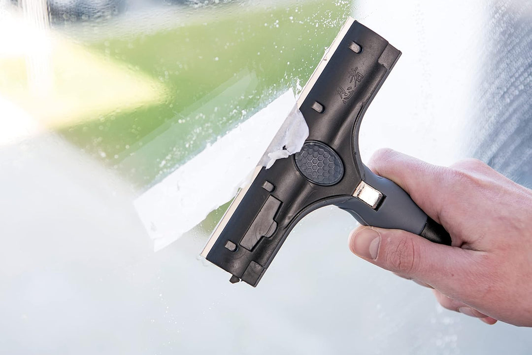 Unger ErgoTec Ninja Schaber (Breite 10 cm, Winkel einstellbar: 0° - 30°, grosse Schaberfläche, einfa