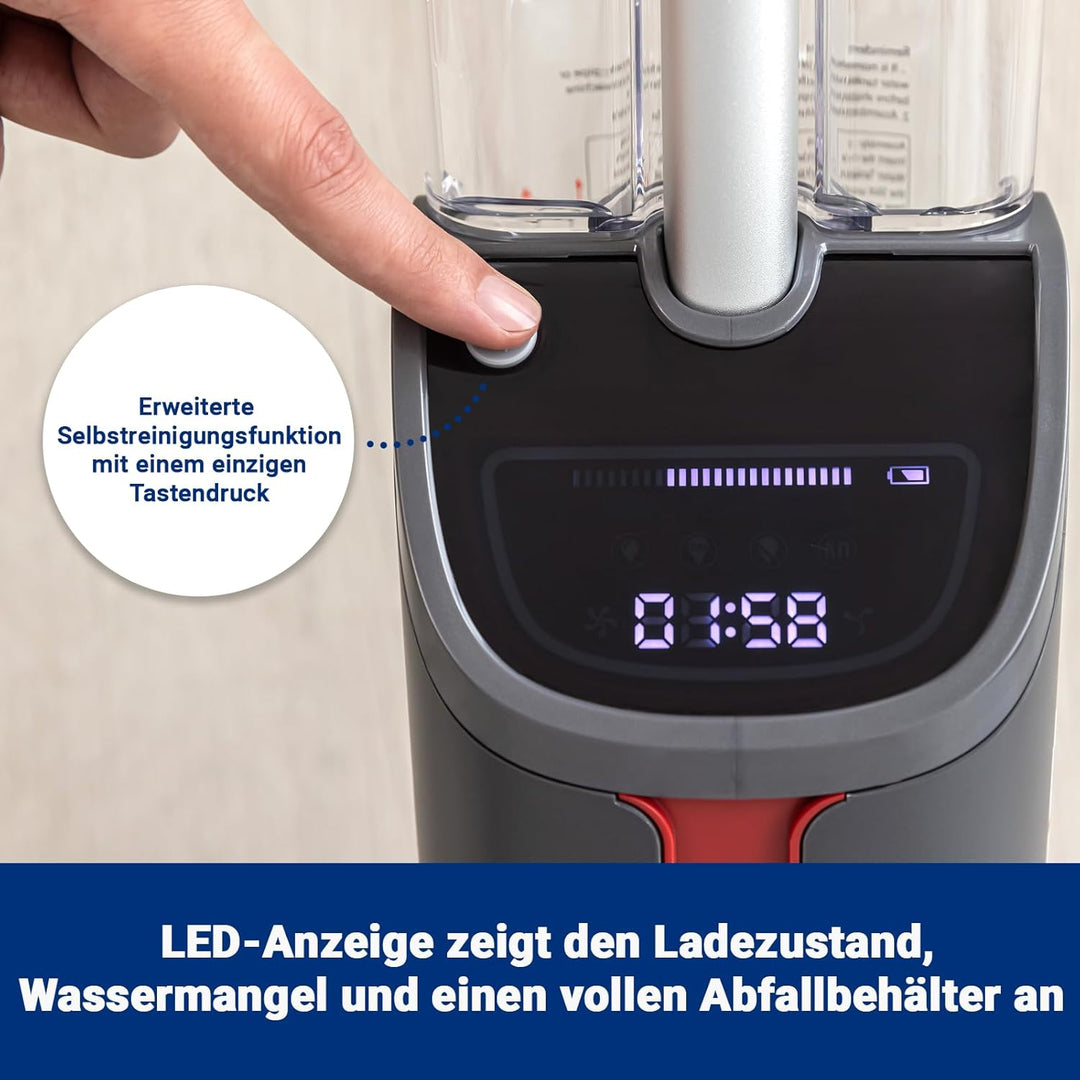 Atvel F16 Ultimate Smart kabelloser, Leichter Nass-Trocken-Staubsauger mit Dual-Tank Design und Mopp