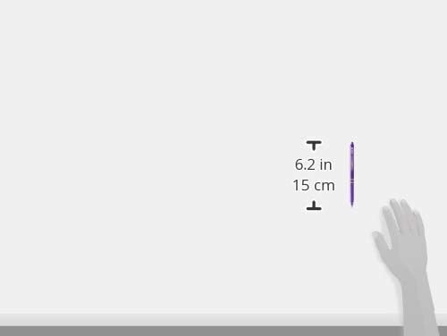 Pilot FriXion Clicker Gelschreiber mit Druckknopf radierbar 12 Stück Violett Packung mit 12, Packung