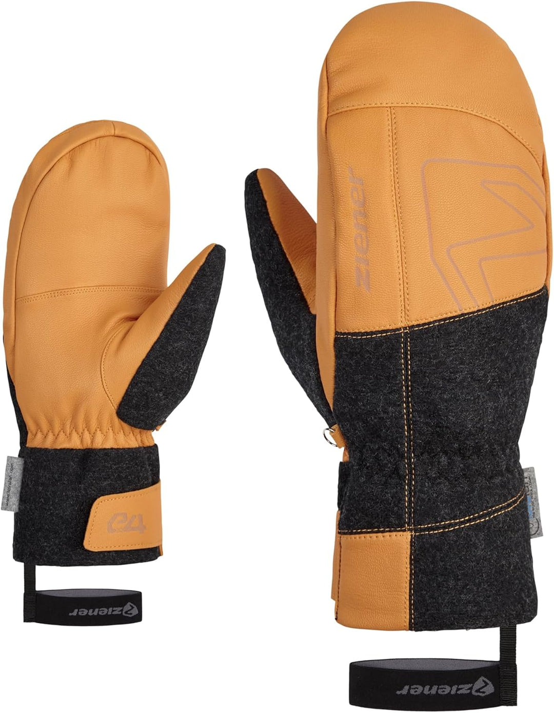 Ziener Herren Ganghofero Ski-Fäustling/Wintersport | extra warm, PFC frei, Wolle 7 tan, 7 tan