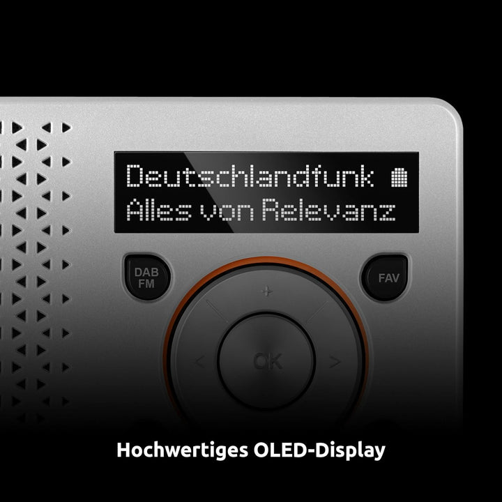 TechniSat DIGITRADIO 1 – tragbares DAB+ Radio mit Akku (DAB, UKW, FM, Lautsprecher, Kopfhörer-Anschl