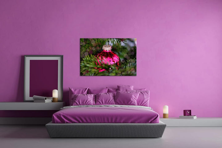 deyoli Weihnachtlicher Schmuck Format: 80x60 als Leinwandbild, Motiv fertig gerahmt auf Echtholzrahm