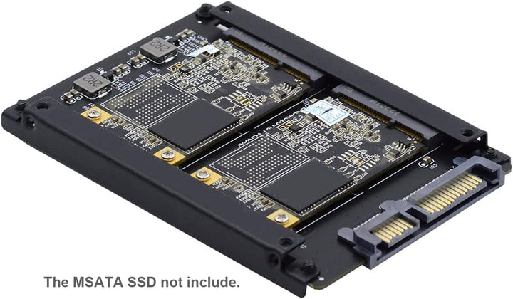NFHK Dual MSATA Mini-SATA SSD Karte JOBD Raid0 Span Bridge zu 2.5inch SATA Combo HDD Festplattengehä
