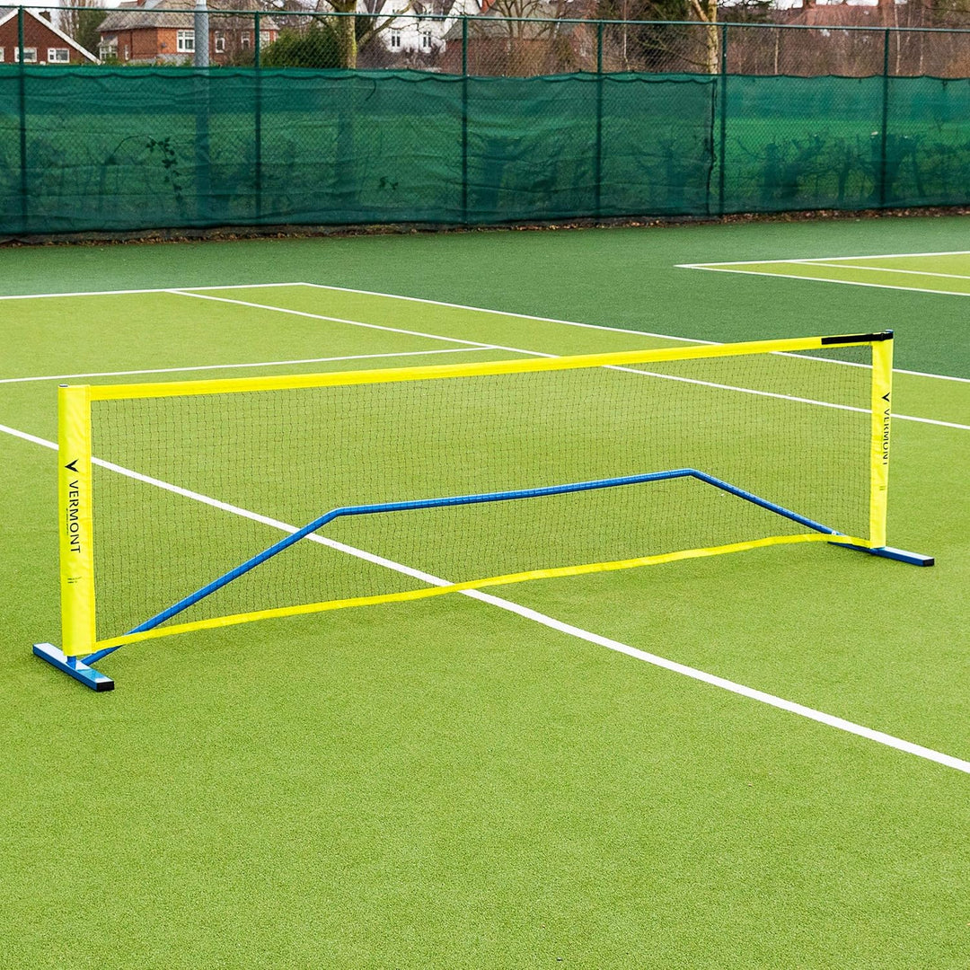 Vermont Procourt Mini Tennisnetz und Schläger Set │ Kinder, Jugendliche, Erwachsene │ Netz, Pfosten,