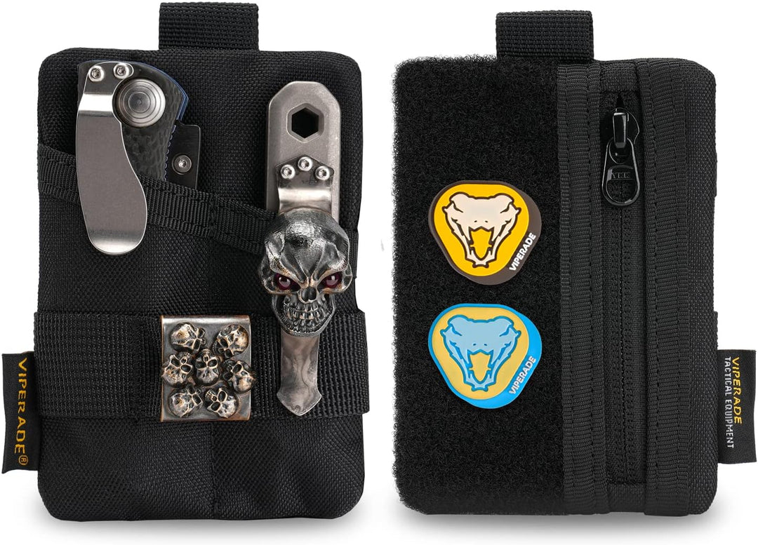 VIPERADE VE15 Mini EDC Pouch,Kleiner EDC Organizer Tasche mit 3 Taschen,Mini EDC Werkzeugtasche mit