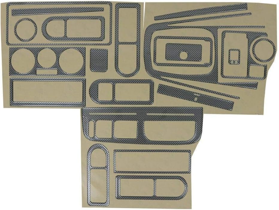 OMAC Innenraum Dekor Cockpit kompatibel mit VW Golf 1997-2003 Carbon Optik 21tlg Carbon Optik Golf 1