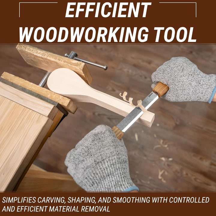 BeaverCraft DK2s Zugmesser mit Lederscheide, Holzbearbeitungswerkzeug, 10,9 cm, Zugmesser, Holzschni