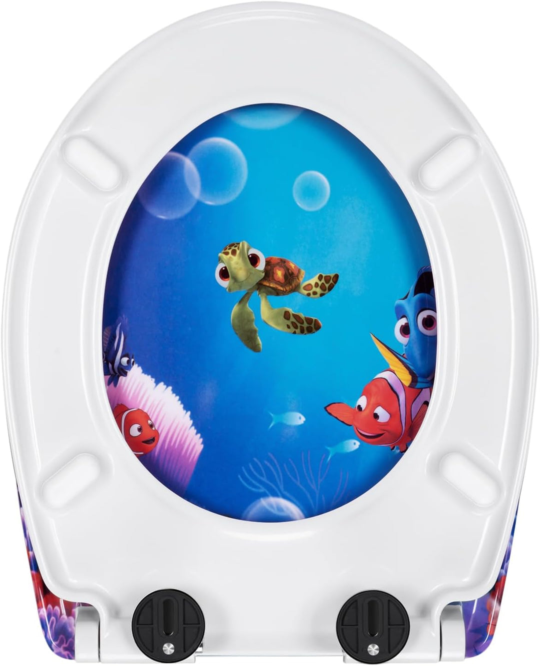 WOLTU WC Sitz mit Absenkautomatik,Toilettensitz Motiv,Klodeckel mit Quick-Release-Funktion und Antib