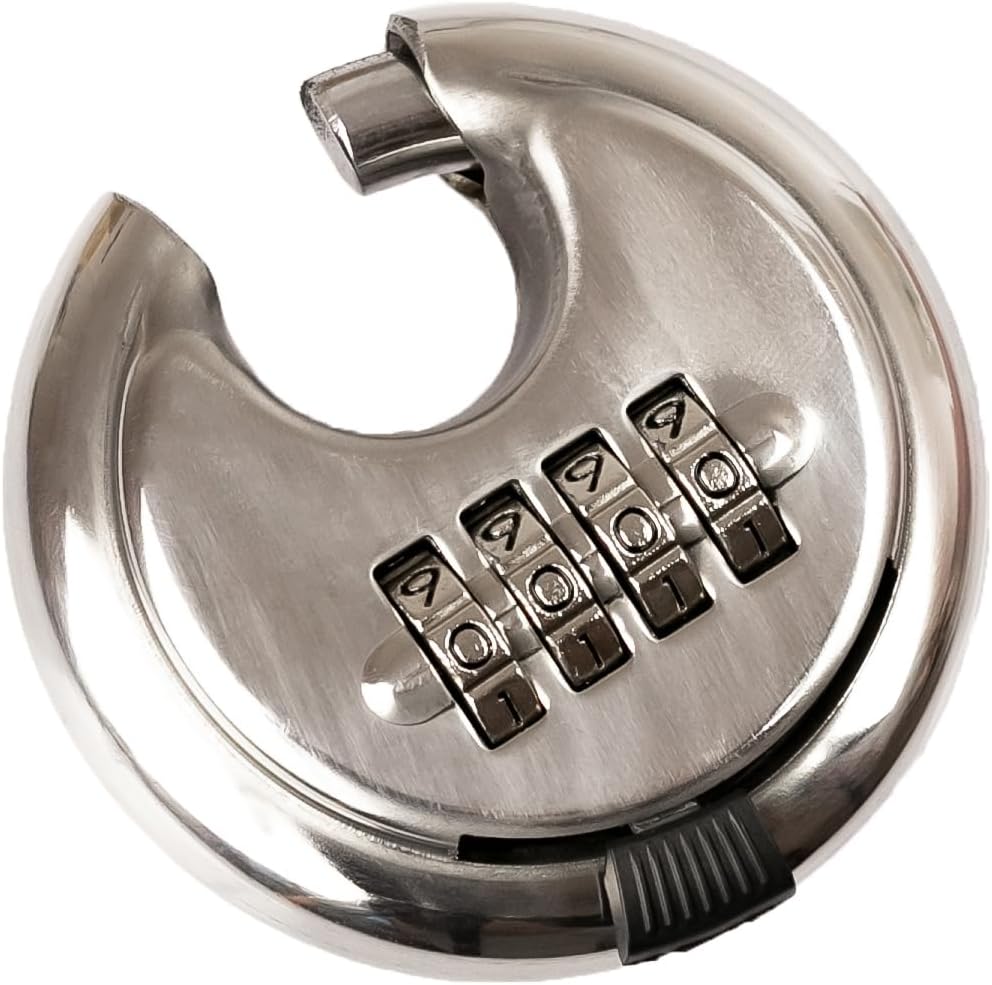HMF 3502-09 - 5 xVorhängeschloss, 4er Zahlenkombination, 7 x 7 x 2,4 cm 5 Stück, 5 Stück