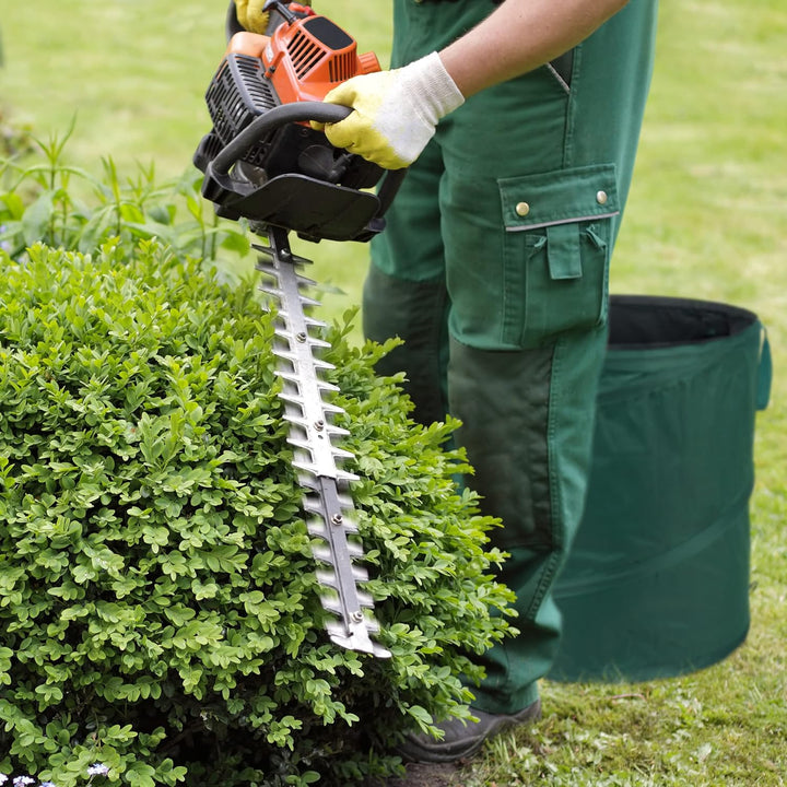 Relaxdays Laubsack selbstaufstellend, 3er Set, 90 Liter, Pop Up Gartensack, 3 Griffe, UV-beständig,