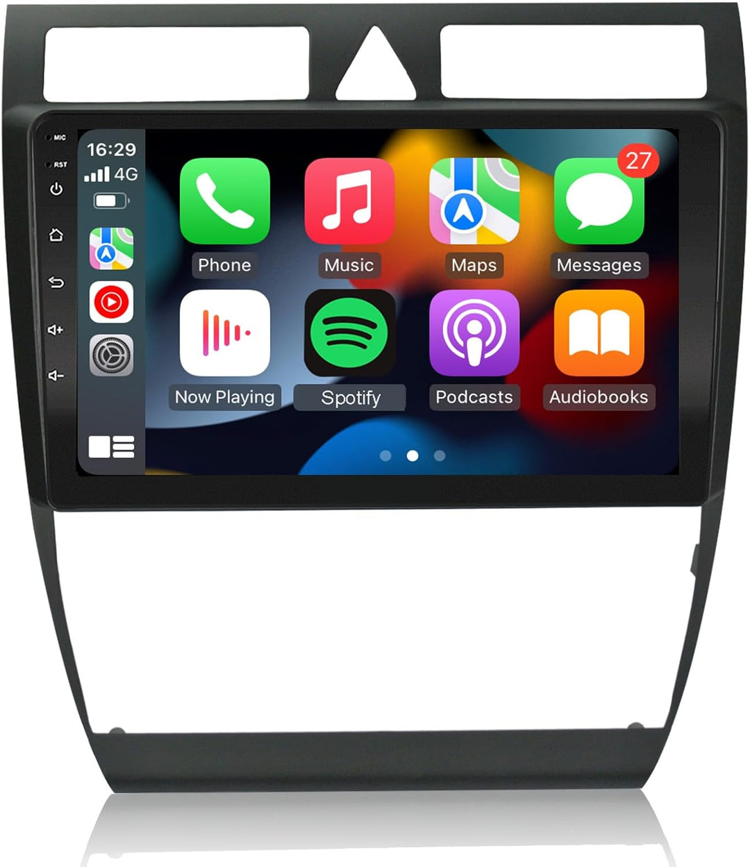 EZoneTronics Carplay Radio Android Auto Radio für Audi A6 C5 1997-2004 S6 1999-2004 mit 9 Zoll Touch