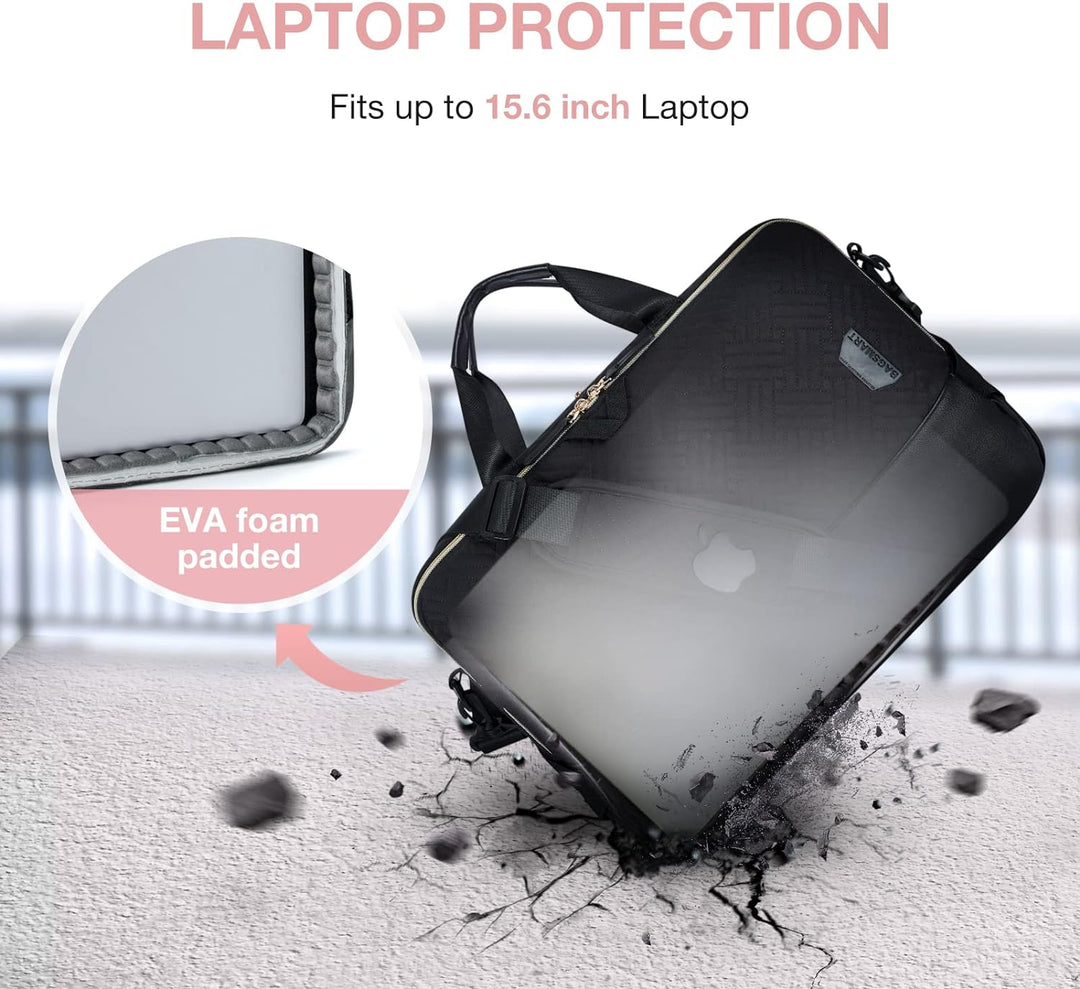 BAGSMART Laptoptasche für Damen, 15,6 Zoll Laptoptasche Computertasche, Laptop Tasche Business Akten