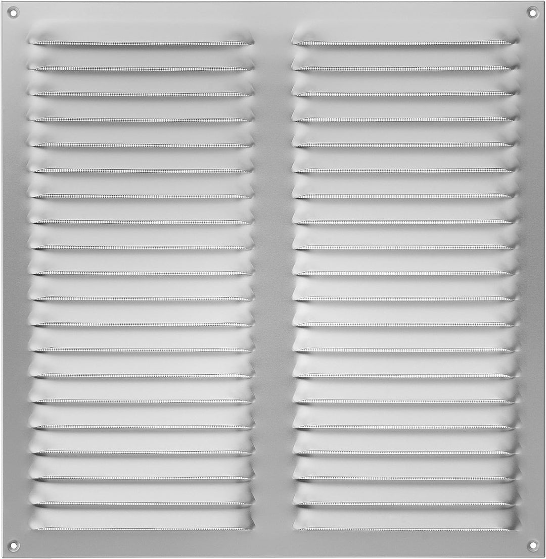 Upmann Wetterschutzgitter Alu eloxiert mit Fliegenschutz, 400 x 400 mm, 1 Stück, 54606