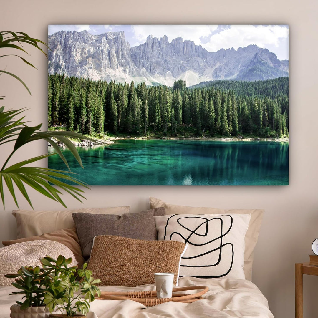 MuchoWow© Leinwand Gross 120x80 cm XXL Deko Schlafzimmer Aesthetic Leinwandbilder Wohnzimmer Gemälde